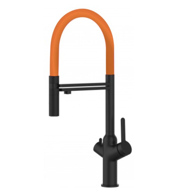 keukenkraan-voor-gefilterd-water- messing-flexibel- sproeikop-Vizio