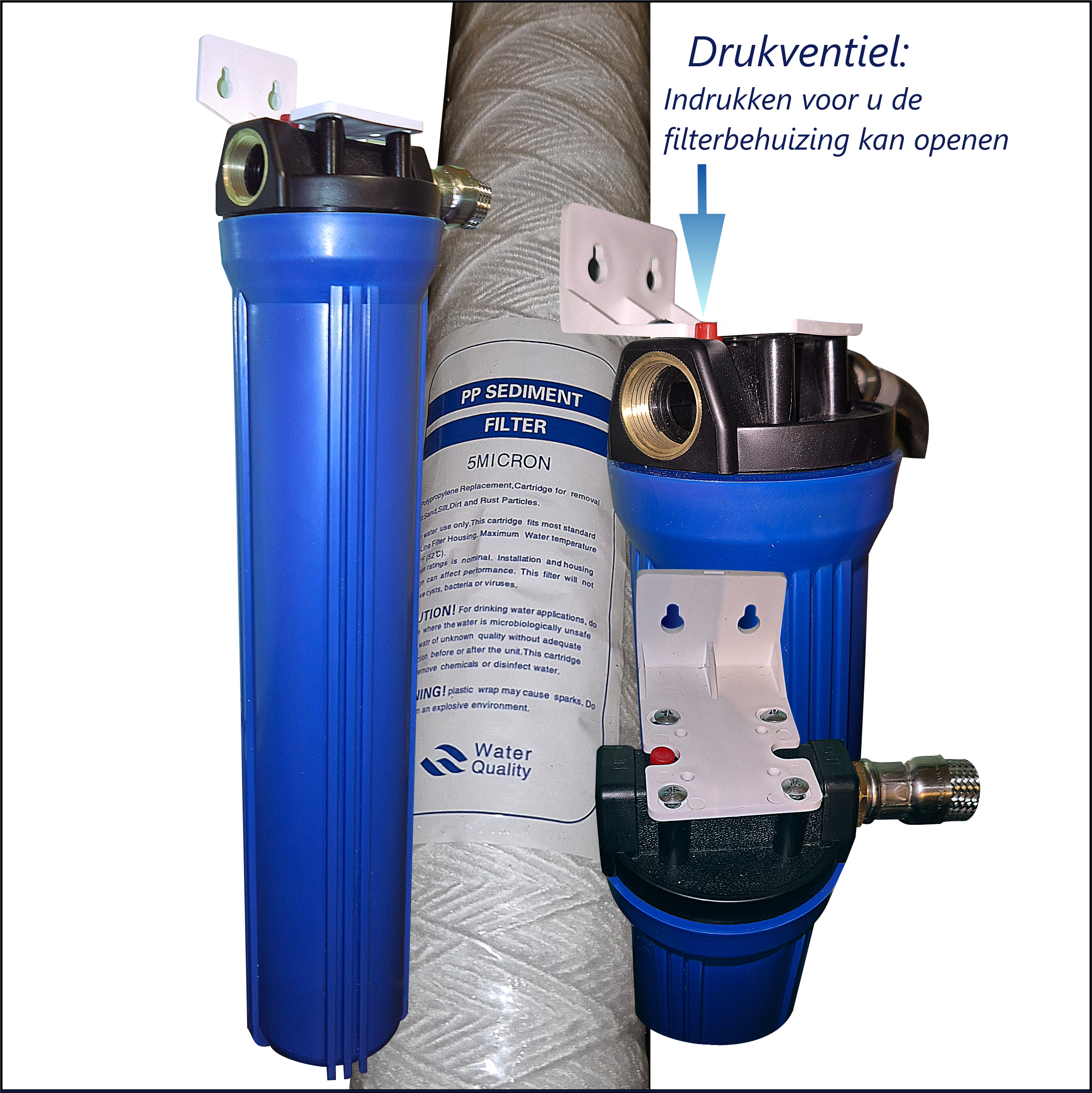 Voor-filtratie-bij-grondwater-zuivering-in-combinatie-met- UV- Sterilizer